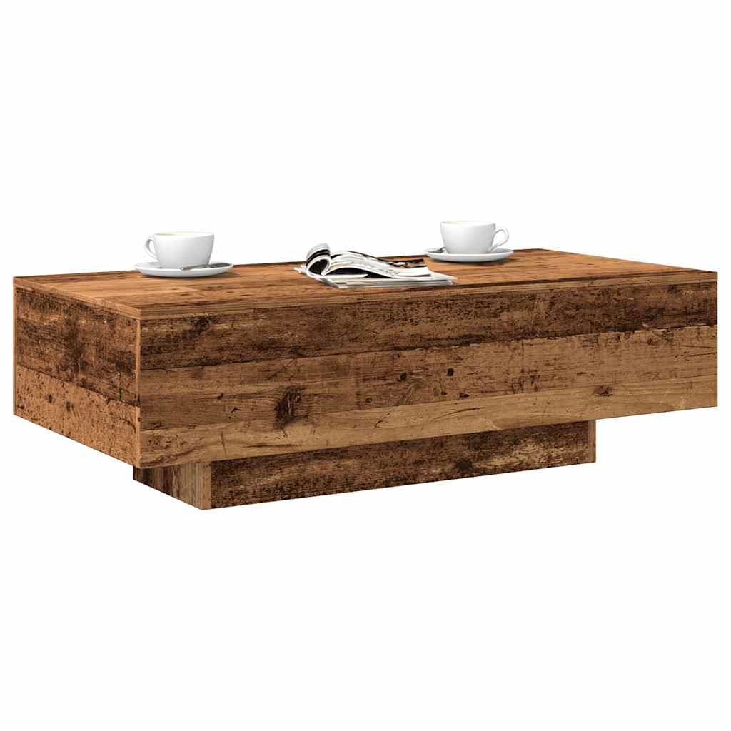 Mesa De Centro Madera De Ingeniería Envejecida 100X49,5X31 Cm
