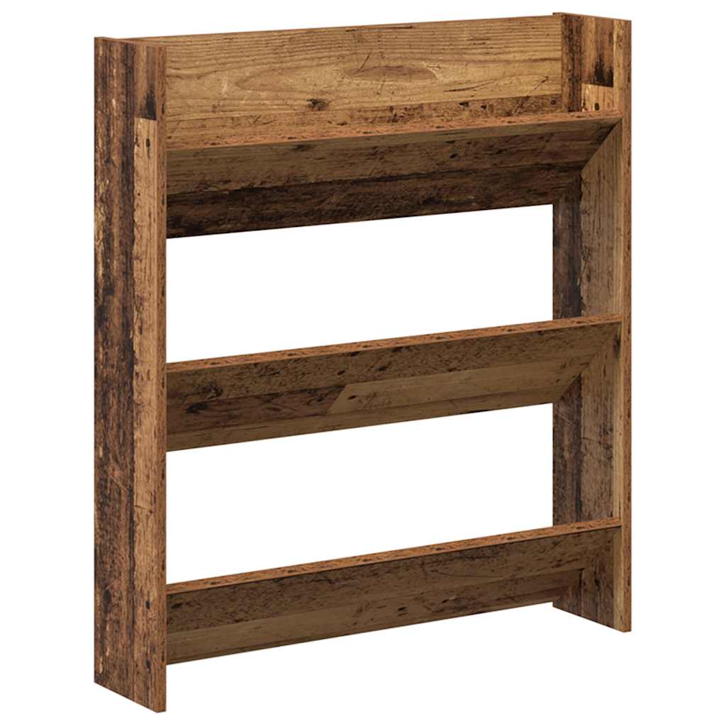 Zapatero De Pared Madera De Ingeniería Envejecida