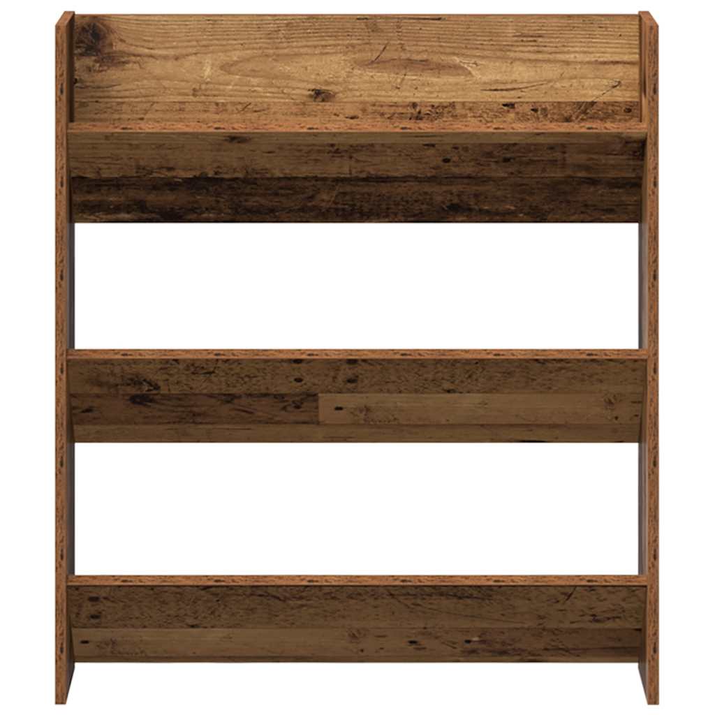 Zapatero De Pared Madera De Ingeniería Envejecida