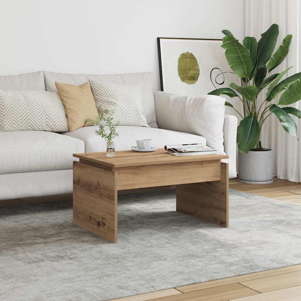 Mesa De Centro Madera Contrachapada Madera Vieja 68X50X38 Cm