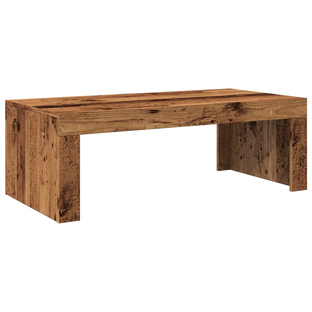 Mesa De Centro Madera De Ingeniería Envejecida 102X50X35 Cm
