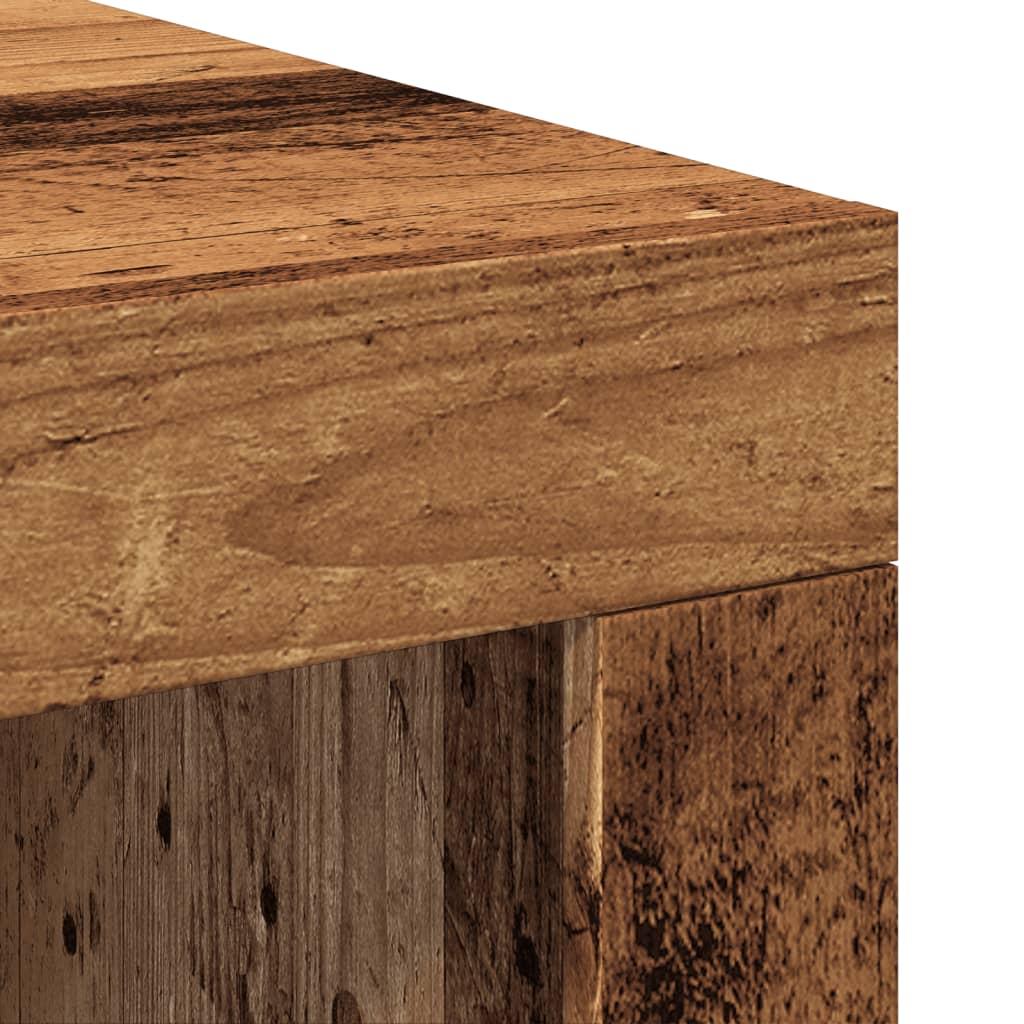 Mesa De Centro Madera De Ingeniería Envejecida 102X50X35 Cm