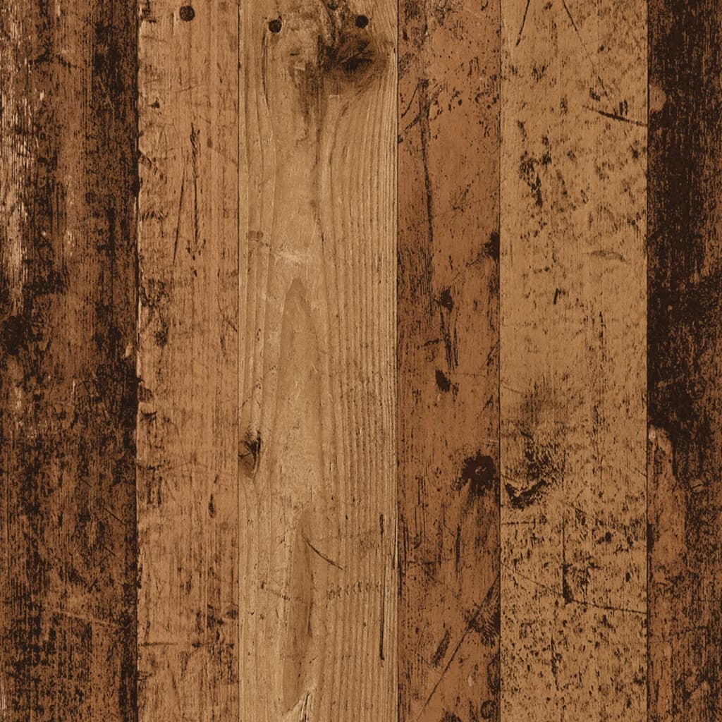 Mesa De Centro Madera De Ingeniería Envejecida 100X100X35 Cm