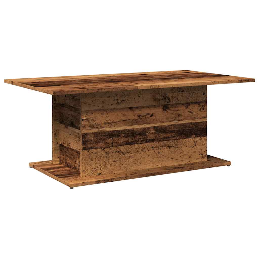 Mesa De Centro Madera Ingeniería Envejecida 102X55,5X40 Cm