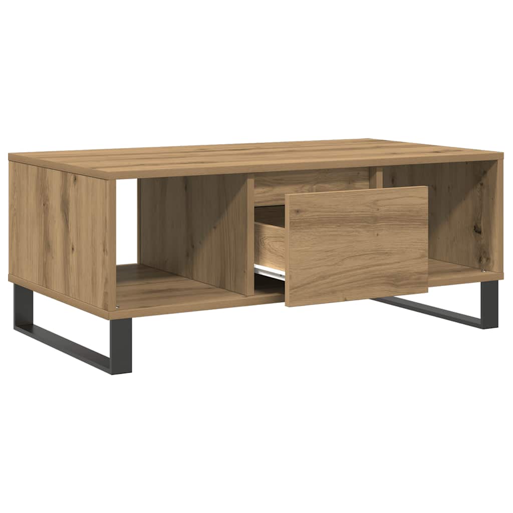 Mesa De Centro Madera De Ingeniería 90X50X36,5 Cm