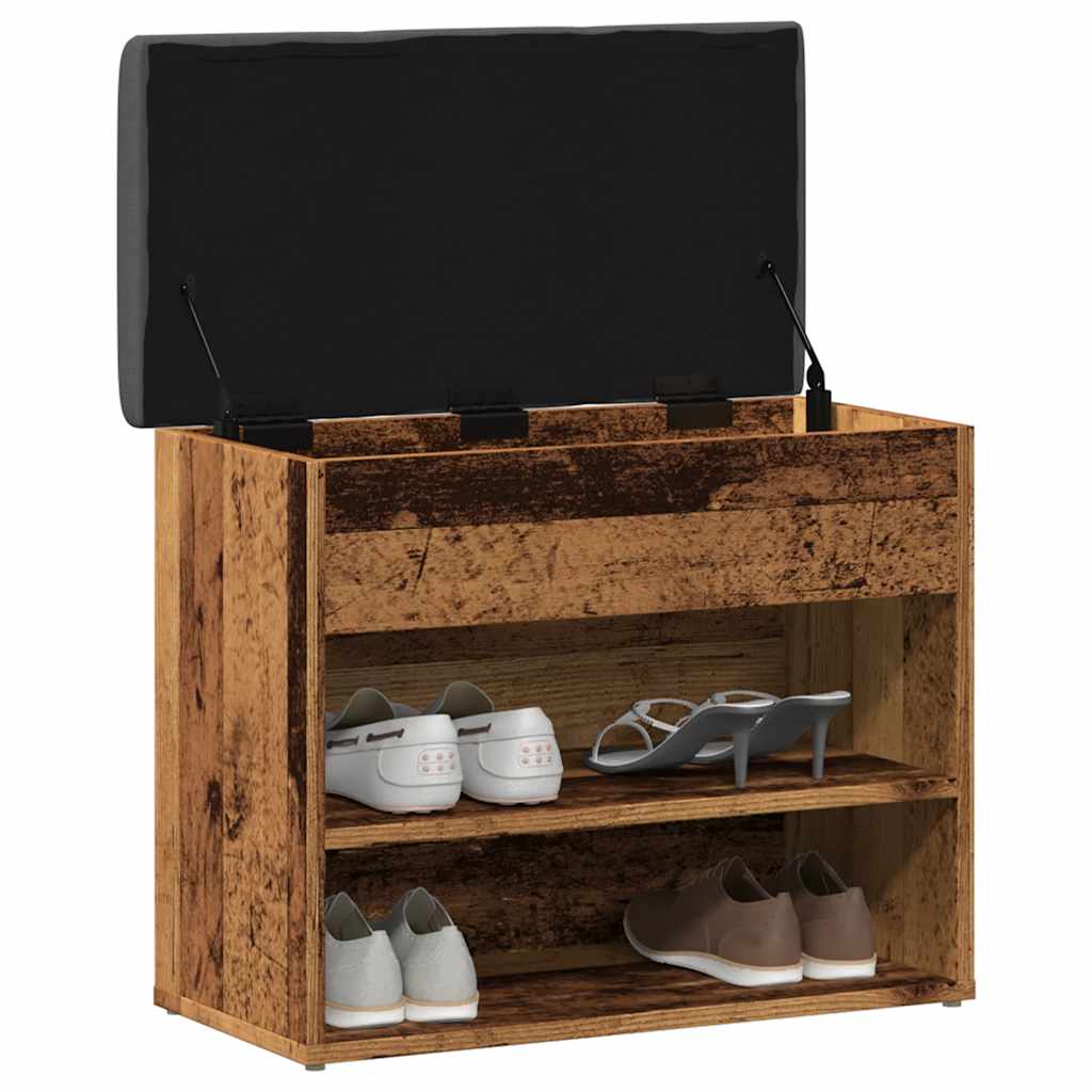 Zapatero Madera De Ingeniería Madera Vieja 62X32X50 Cm