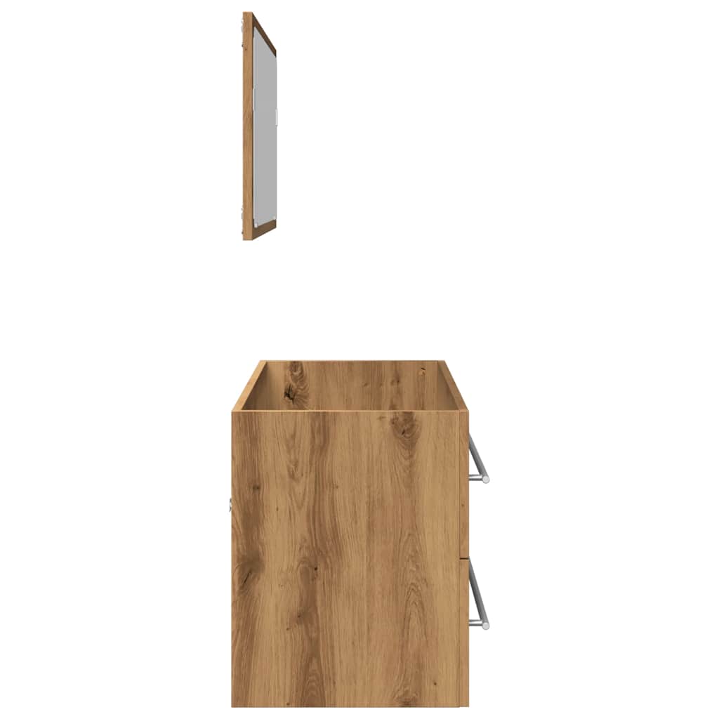 Juego De Muebles Baño 2 Piezas Madera Ingeniería