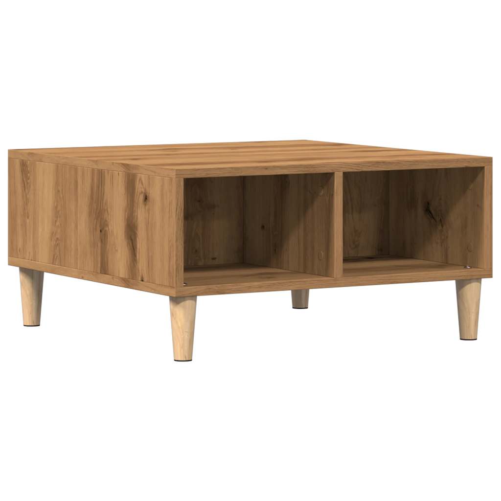 Mesa De Centro Madera De Ingeniería 60X60X30 Cm