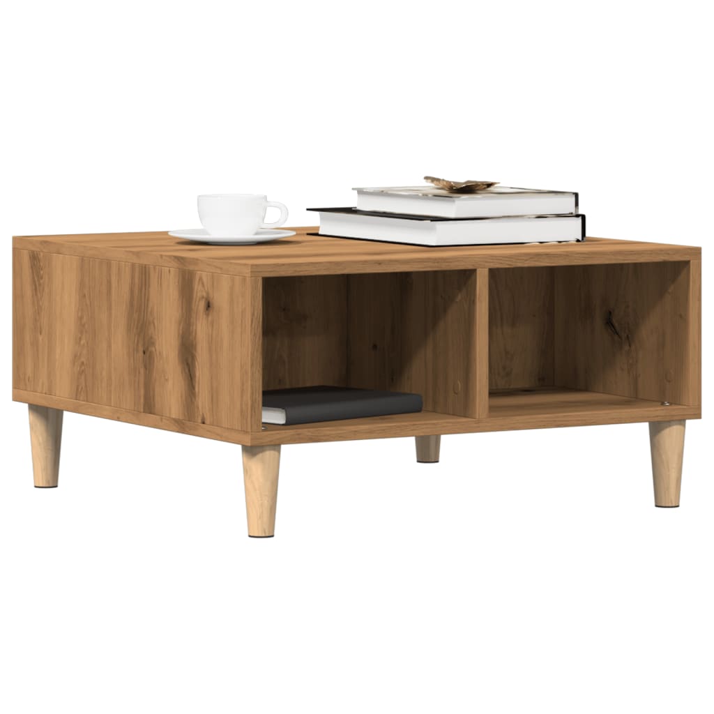 Mesa De Centro Madera De Ingeniería 60X60X30 Cm