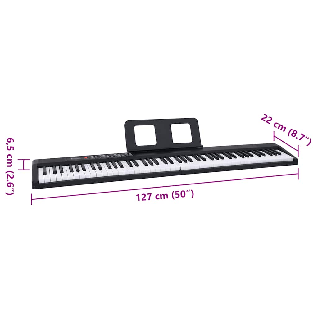 Teclado Eléctrico Piano 88 Teclas Con Atril Plegable