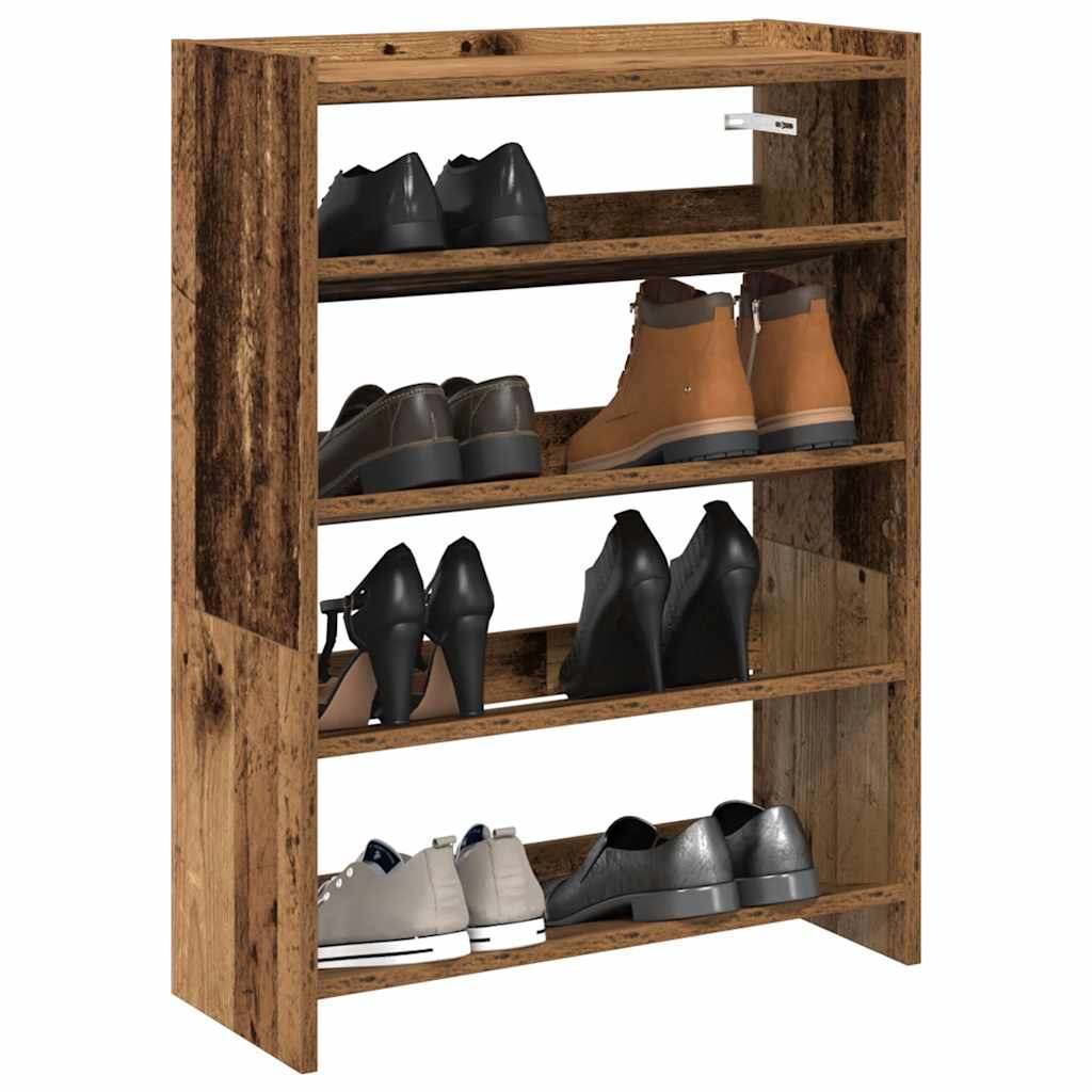 Zapatero Madera Contrachapada Madera Vieja 80X25X