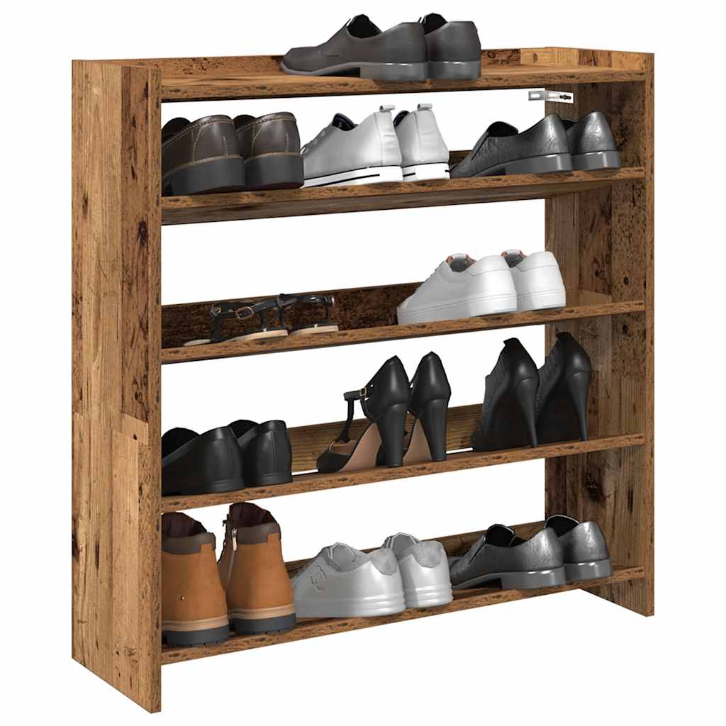 Zapatero Madera Contrachapada Madera Vieja 80X25X