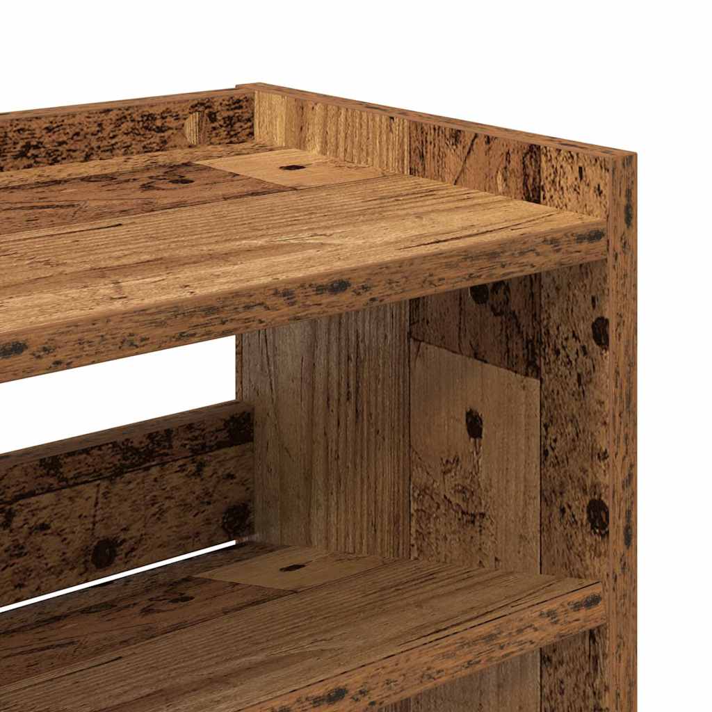 Zapatero Madera Contrachapada Madera Vieja 80X25X