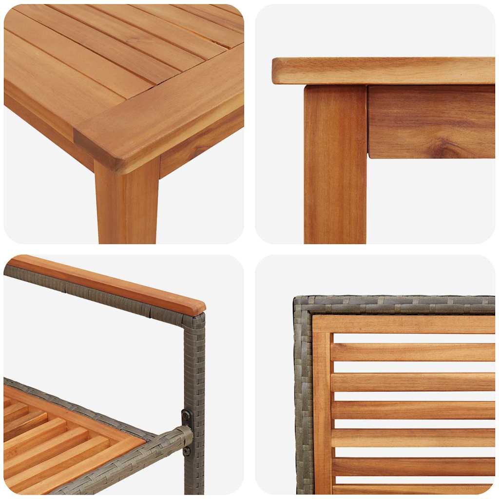 Conjunto De Comedor De Jardín 7 Uds.