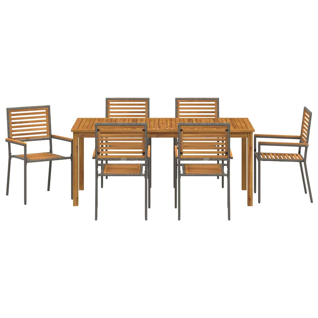 Conjunto De Comedor De Jardín 7 Uds.