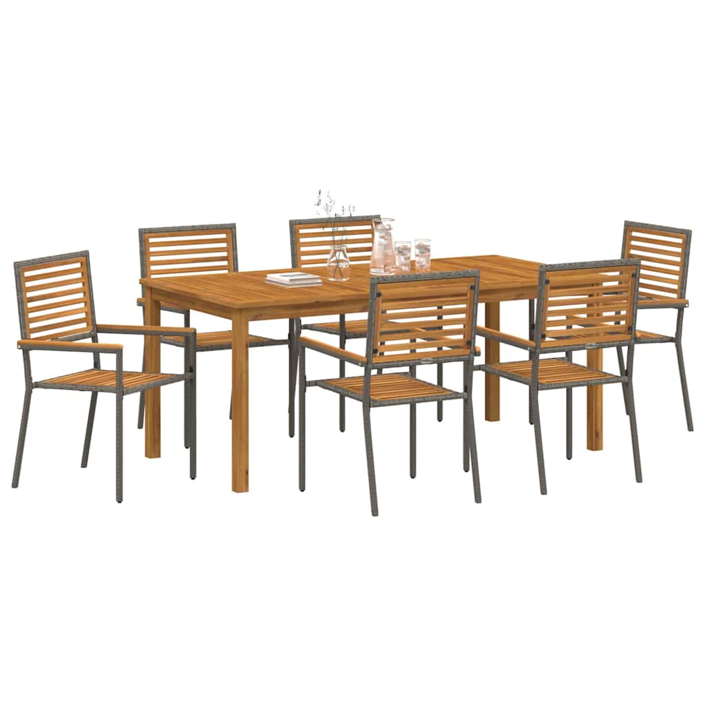 Conjunto De Comedor De Jardín 7 Uds.