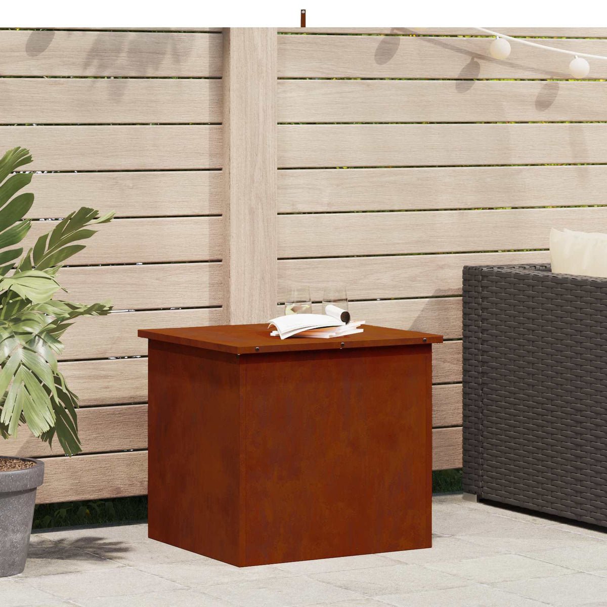 Caja De Cojines Para Almacenamiento En El Jardín 117 L