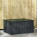 Caja De Almacenamiento Para Jardín Negro Acero