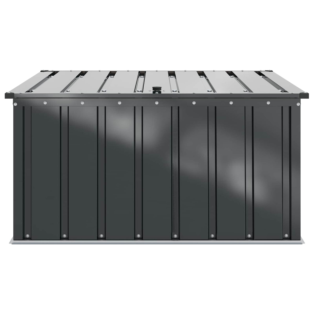 Caja De Almacenamiento Para Jardín Negro Acero