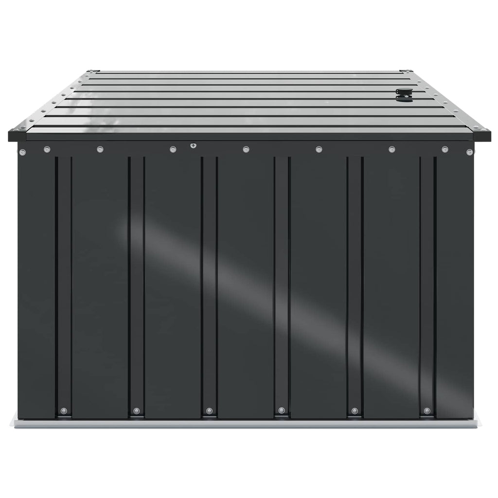 Caja De Almacenamiento Para Jardín Negro Acero