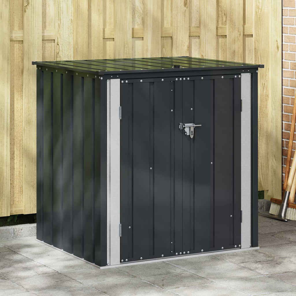 Caja De Almacenamiento Para Jardín Negro 151,5 X 107 X 100 Cm