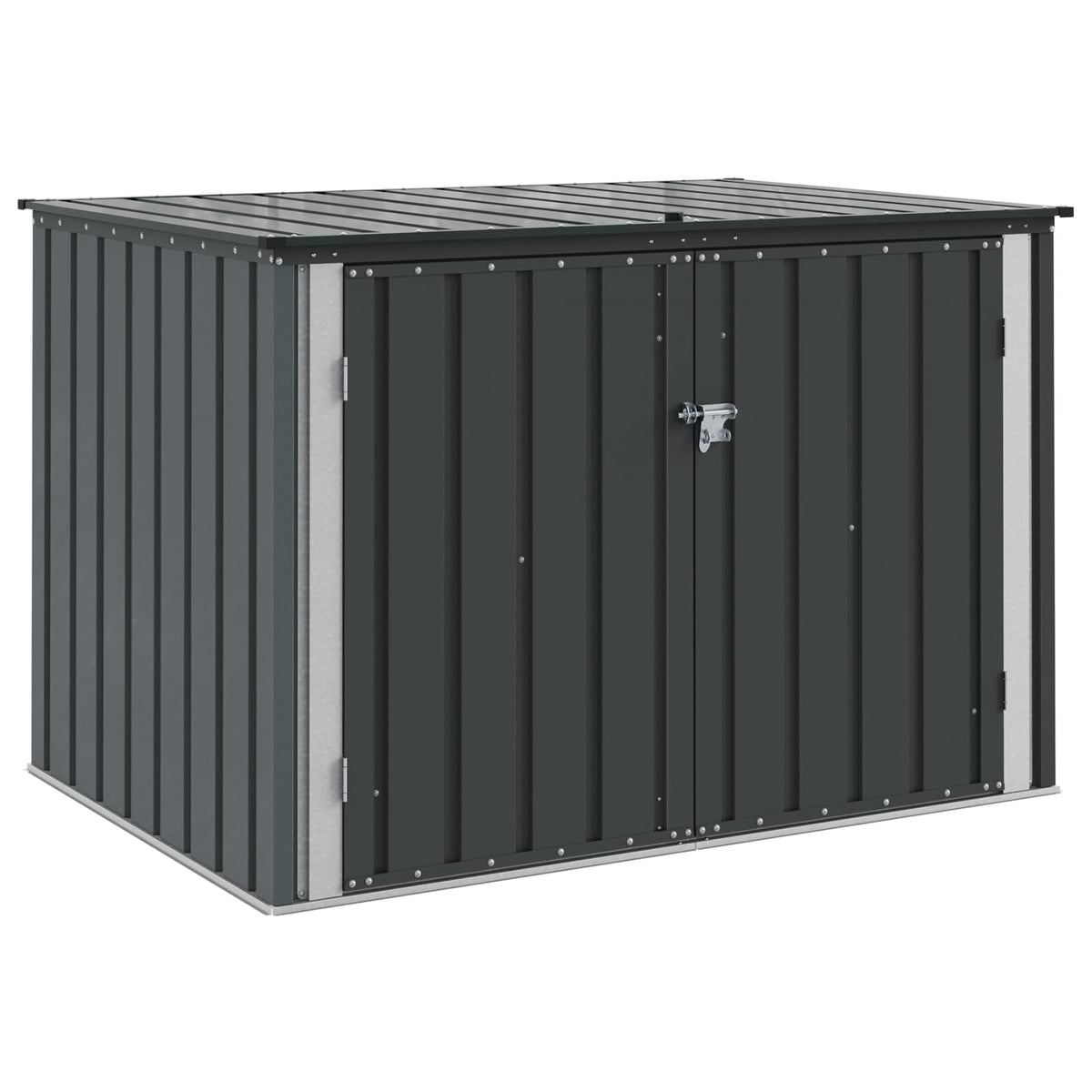 Caja De Almacenamiento Para Jardín Negro 151,5 X 107 X 100 Cm
