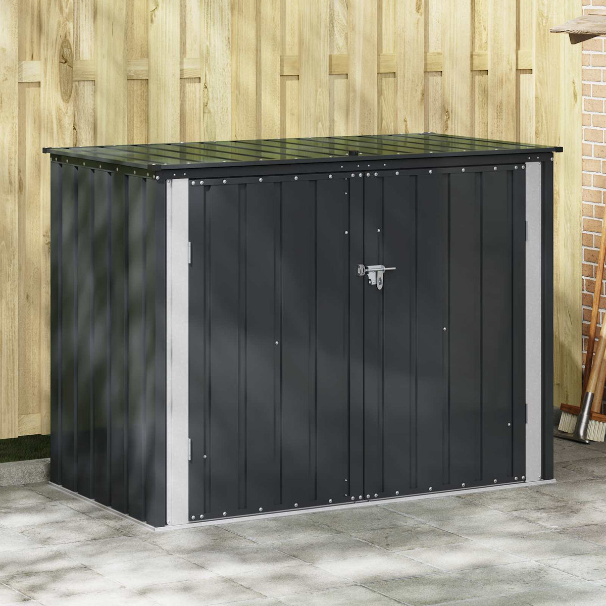 Caja De Almacenamiento Para Jardín Marrón