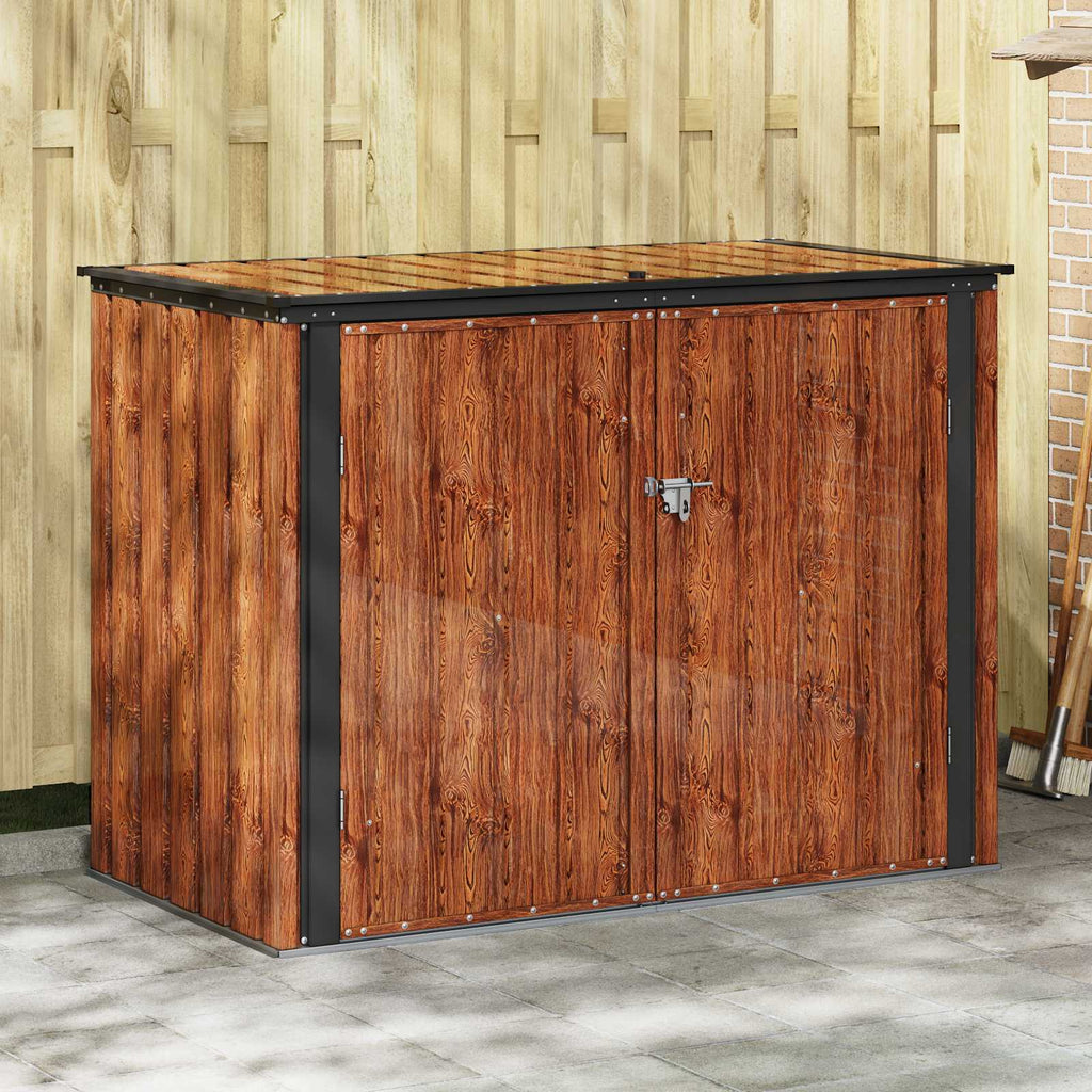 Caja De Almacenamiento Para Jardín Marrón
