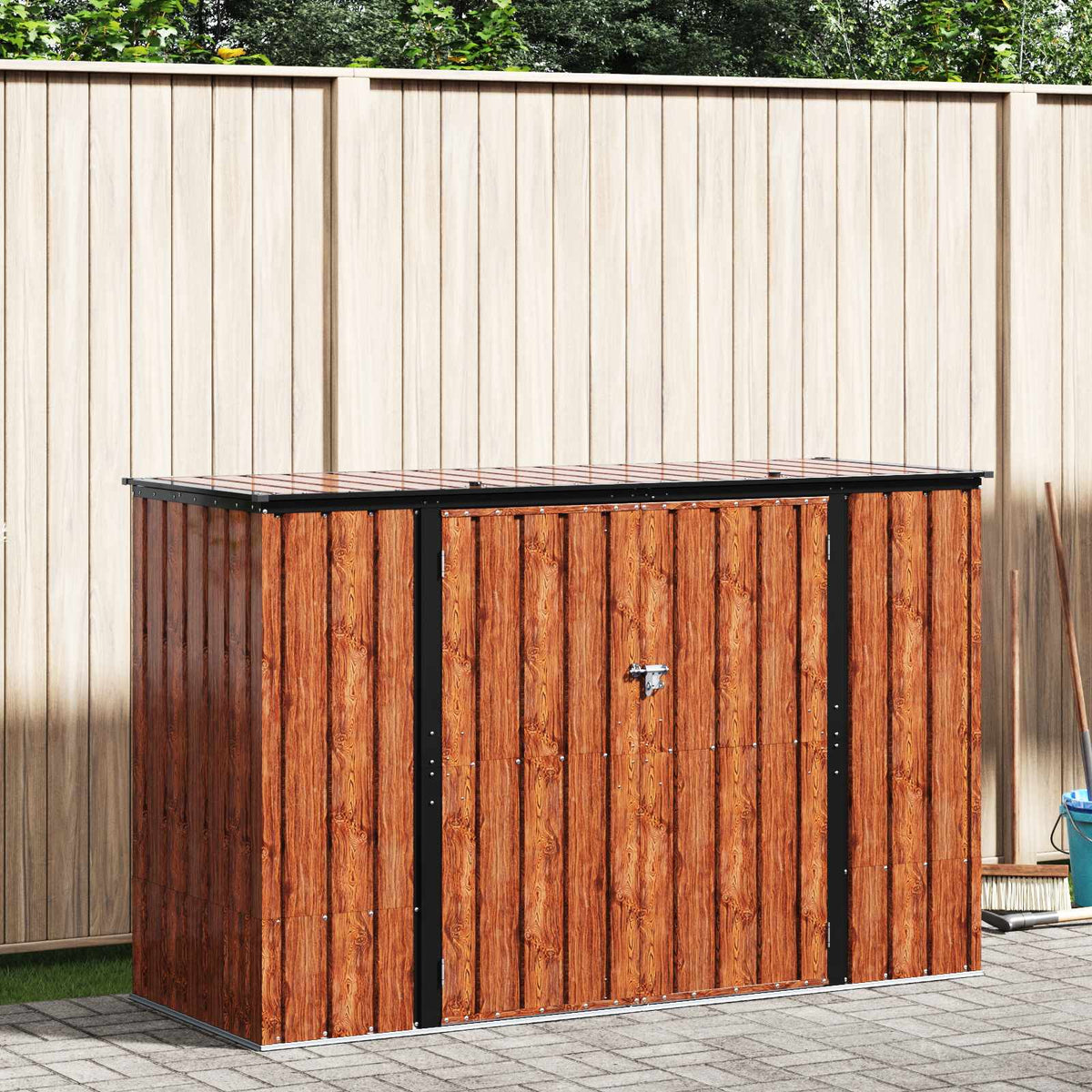 Caja De Almacenamiento Para Jardín Marrón