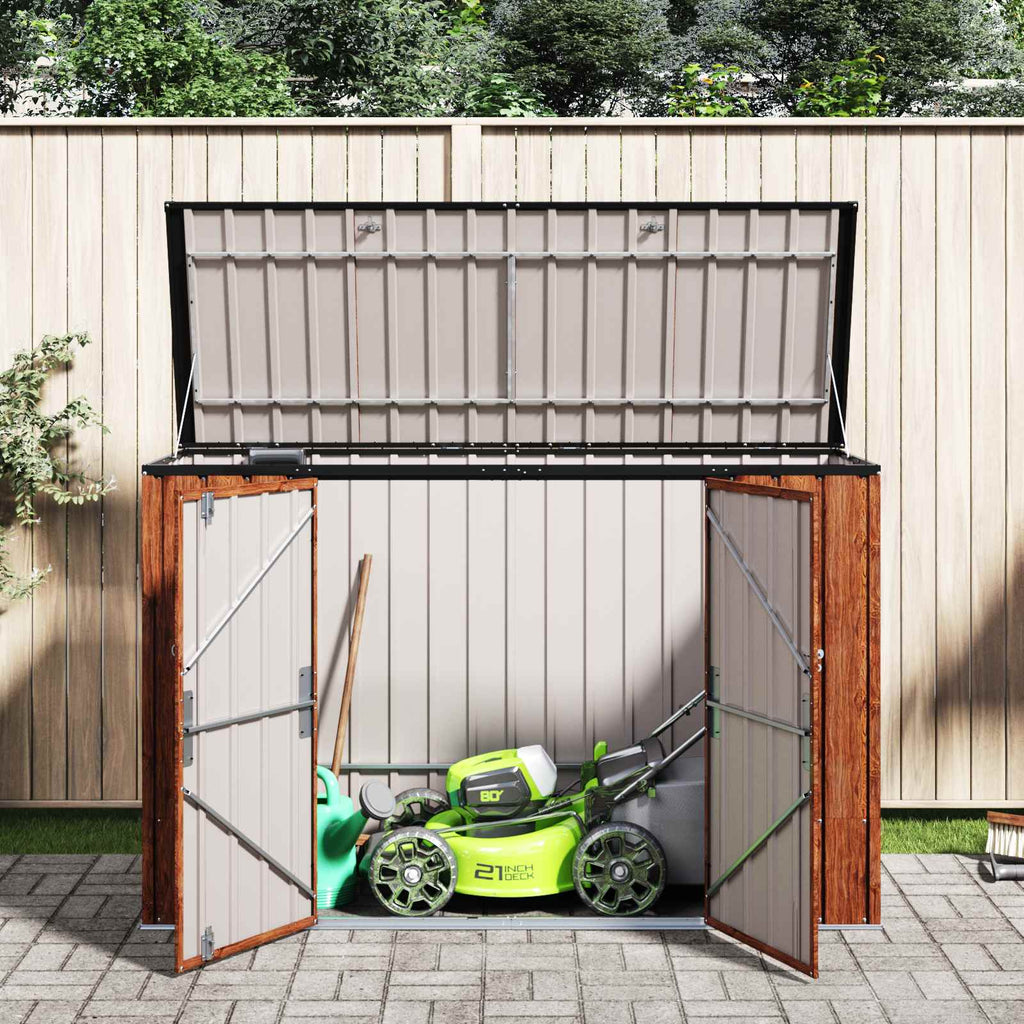 Caja De Almacenamiento Para Jardín Marrón
