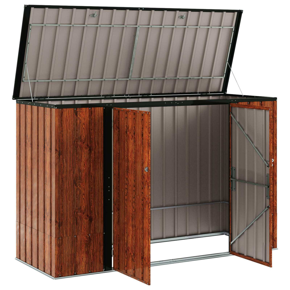 Caja De Almacenamiento Para Jardín Marrón