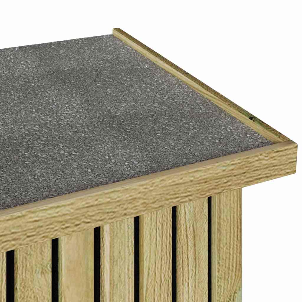 Caja De Almacenamiento Para Jardín Madera De Pino Impregnada