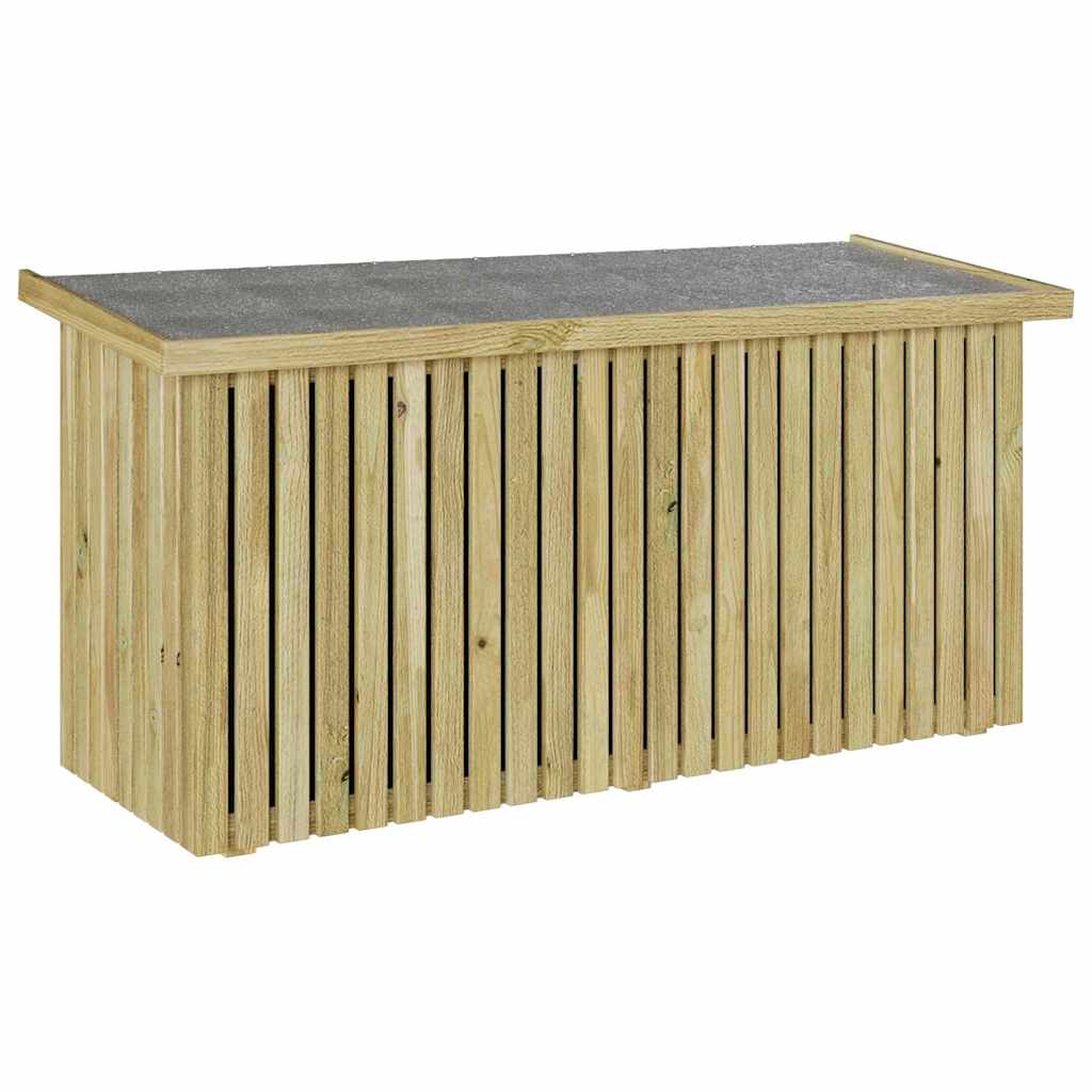 Caja De Almacenamiento Para Jardín Madera De Pino Impregnada