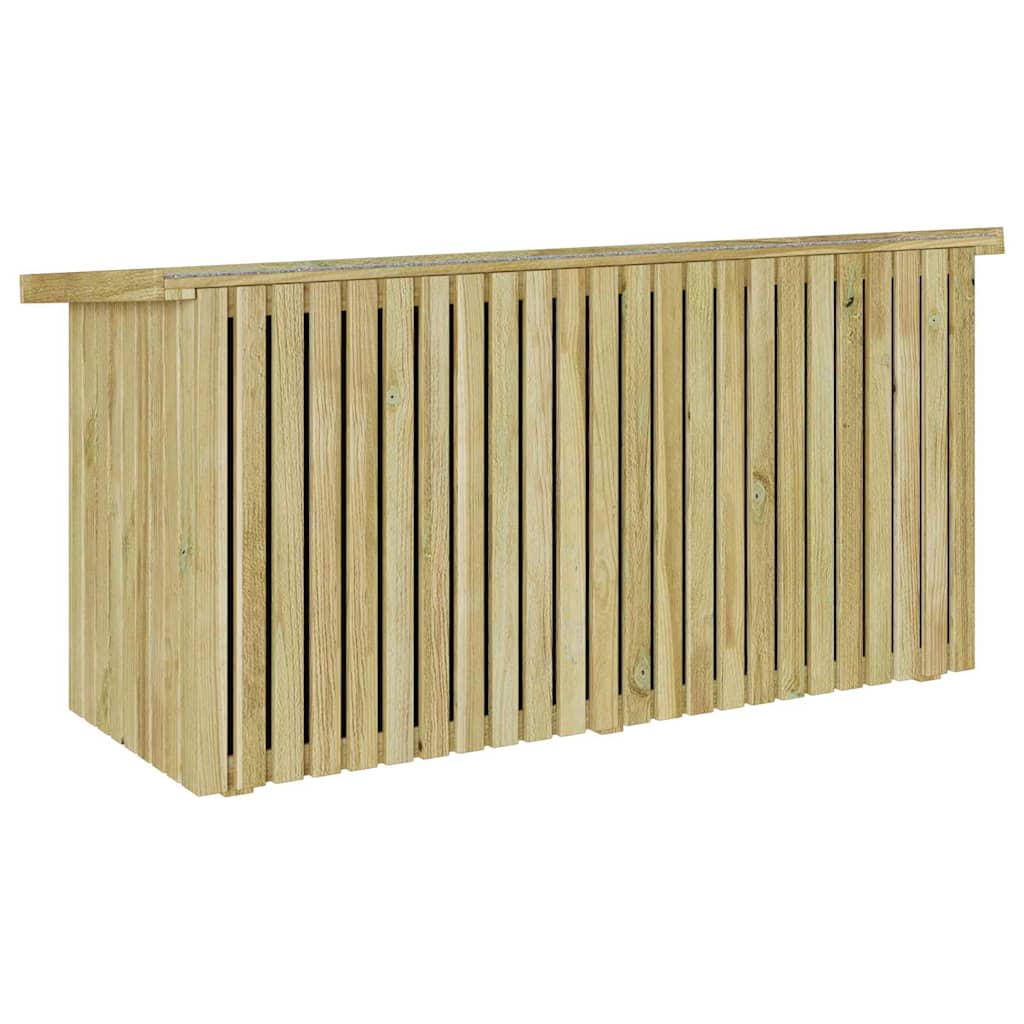 Caja De Almacenamiento Para Jardín Madera De Pino Impregnada