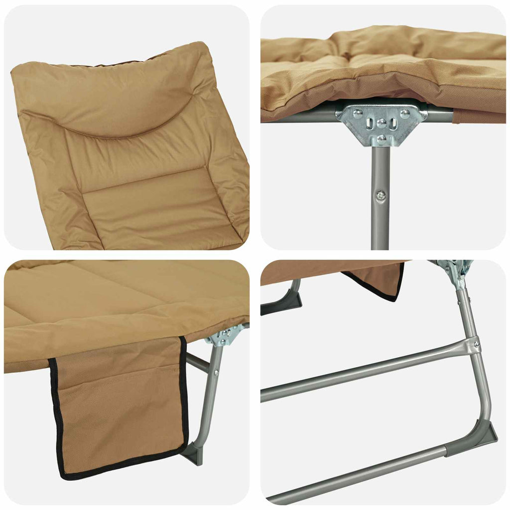 Tumbona Plegable Con Cojín