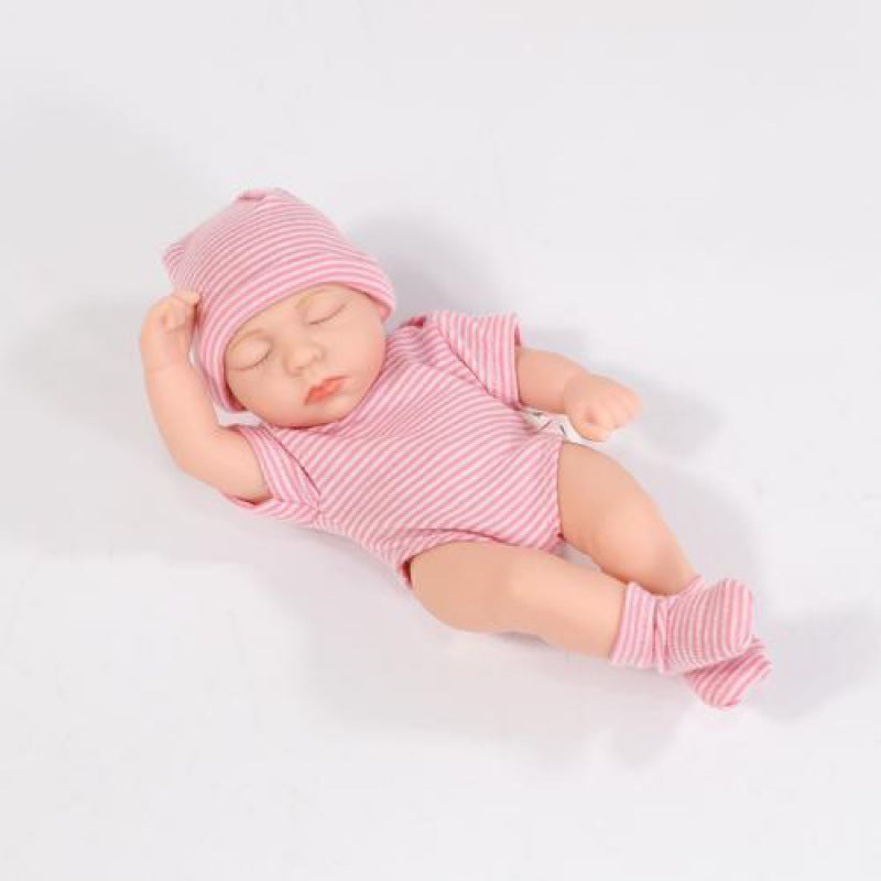 Mini Muñeca Bebé de Silicona Suave - Lindo Regalo para Niñas