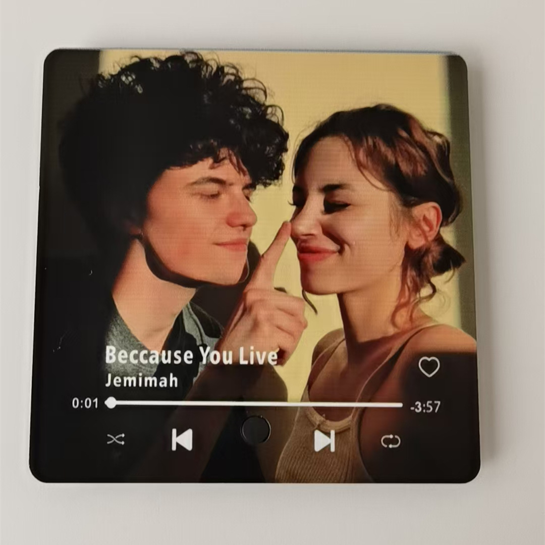 Imán para nevera de caja de música navideña