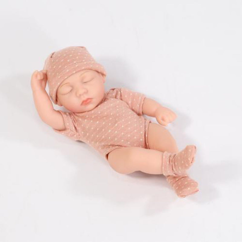 Mini Muñeca Bebé de Silicona Suave - Lindo Regalo para Niñas