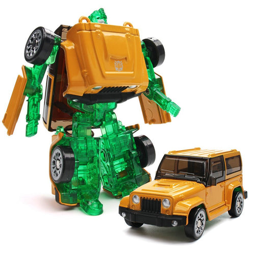 Coche Robot Transformable de Aleación de Juguete